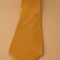 Via Europa Fine Neckwear Solid Yellow Gold 4" wide 59" long Silk Men's neck tie