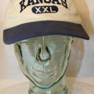 Champion Apparel KANSAS XXL tan navy blue strapback Dad baseball-style cap hat
