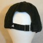 Adidas Black White 3-stripe embroidered Logo Strapback Cap Hat distressed