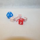 Cranium Playground Blue Hopscotch, Red White slide dice Replacement Pieces Parts