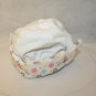 KidConnection Baby White Pink Aqua Purple Floral Cap Sunhat Adj Flap 0-6 months