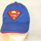 DC Comics Embroidered Superman Adjustable Child Small Navy Blue Cap Hat Stretch