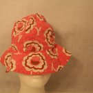 Baby Gap Sun Bucket style Hat Bright Pink Floral 12-18 months