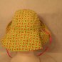 iplay Baby Girl Reversible UPF50 SunHat Pink Paisley Green daisy 6-18 Mo w/ties