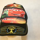 Disney Pixar Piston Cup Lightning McQueen Child Black Mesh Adjustable Cap Hat