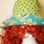 Vera Bradley Peacock Reversible Floppy Green Aqua Paisley Cotton Bucket Sun Hat