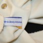 Bath & Body Works White Black Handle Snap Tote Handbag Beach bag Purse X-Large