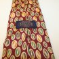 Kenneth Gordon all silk hand painted in Italy neck tie burgundy green gold tan