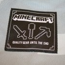 Minecraft LG miner School Backpack Gray Black Geometric Shapes w/computer sleeve