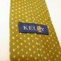 Kelly 1 Silk Tie Multi Color Geometric Starburst Pattern Green Blue Pink Vtg