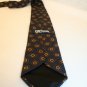 Campus all silk made in USA neck tie Navy Burgundy Green Patterned