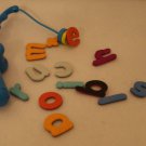 Cranium Polar Bear A-B-C Spelling Game Replacement magnet Fishing Pole & letters