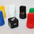 Whatzit Game Replacement 6 Pawns & exclusive Black Die Milton Bradley 1987 VTG