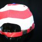 Red White Blue Stripes embroidered stars Flag Strapback July 4 BBQ Dad cap hat
