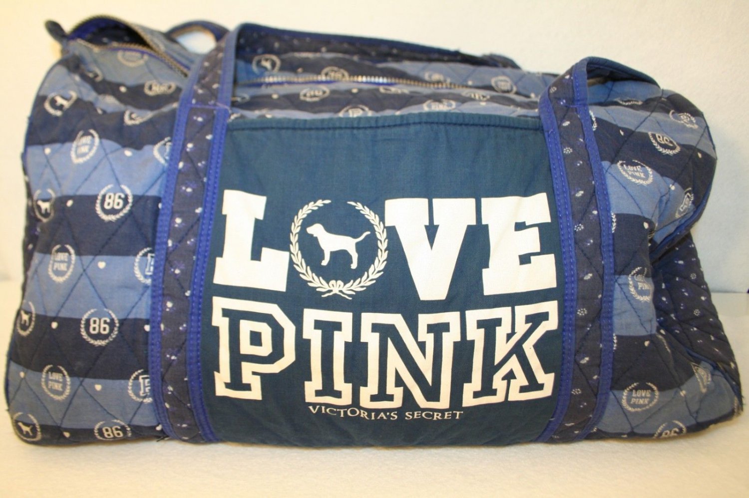 victoria's secret love pink weekender bag