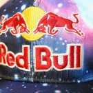 Red Bull paint splatter tie dye Blue Red embroidered logo blue snapback cap hat