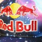 Red Bull paint splatter tie dye Blue Red embroidered logo blue snapback cap hat