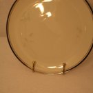 Seizan Fine China Lady Carolyn 7906 Lg Serving Platter Silver White Gray Flower