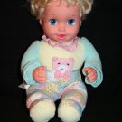 Toys R Us Geoffrey Baby Slurp N Burp Plush Doll 14" 1998 RARE yellow pink works