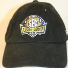 2010 SEC Championship Black Dr Pepper CBS Sports Football Strapback Dad Cap Hat