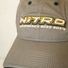 Bass Pro Shops Nitro Bass Boats Embroidered Logo Gray Strapback Trucker Dad Cap