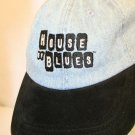 House of Blues Orlando Lt Blue Denim Block Embroider Ltrs Dad Cap Hat Strapback