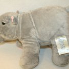 Build A Bear Workshop Hippopotamus Plush Gray Pink 14" Soft Toy Stuffed Animal