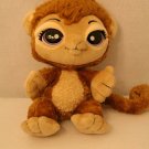 Moxie Girlz Pawsitive Pals Monkey Plush Stuff animal Paprika Brown Violet eyes