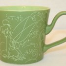 Tinker Bell Magic Swirls Stars Chalkboard Green Disney Store Coffee Cup Tea Mug