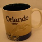 Starbucks Orlando 2010 Collector Series Cityscape Dolphin Coffee Mug 16 oz Blue