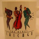 The Blues Chicago Musicians Saxophone Bass Trumpet Coffee Tea Shaving Cup Mug