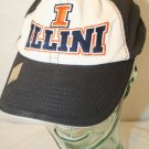 IL Fighting Illini Black orange Embroidered Logo Strapback Trucker Dad Cap Hat