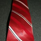 Christian Dior Red White Black Striped Men's Neck Tie Made in USA
