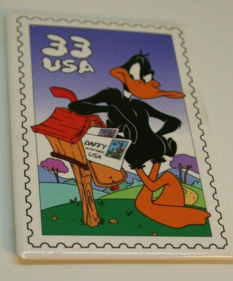 Warner Bros Acme Daffy Duck 33 cent USA stamp magnet 1999 USPS