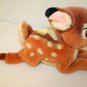 Disney Gund BAMBI Brown Plush Stuffed Lying Down W/Butterfly Toy w/Tags 13" VTG