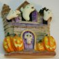 Spooky Haunted House Halloween Magnet Shaky Ghosts Skeleton Jack-o-Lanterns