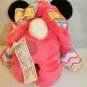 Disney Store Minnie Mouse Hunny Bunny Colorful Pink Easter Costume Stuffed Plush