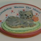 Friendship Warms the Heart Kitty Cat magnet