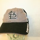 St Louis Cardinals Black Gray Two-tone 6-panel MLB TEI adjustable Dad Cap Hat