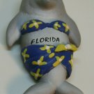 Florida Dolphin in Blue & yellow bikini 3-D Magnet souvenir