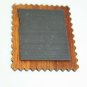 Maui 37 cent stamp magnet flowers wood look