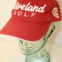 Cleveand Golf Embroidered Logo Red Strapback Dad Trucker Baseball-style Cap Hat