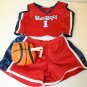 Build a Bear Workshop Red White & Blue Basketball Outfit with Basketball