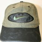 Nike swoosh check Gray black patch suede bill Dad strapback Cap Hat