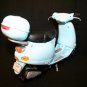 Barbie Vespa Scooter light Blue Mattel 2002 Kickstand Helmets Storage