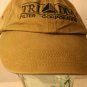 TRI DIM Filter Corp dk khaki black logo Dad strapback Hat Cap Falcon Headwear