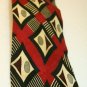 martin wong napa, ca all Silk Red Gray Oval Diamond Black Stripes Men's Necktie