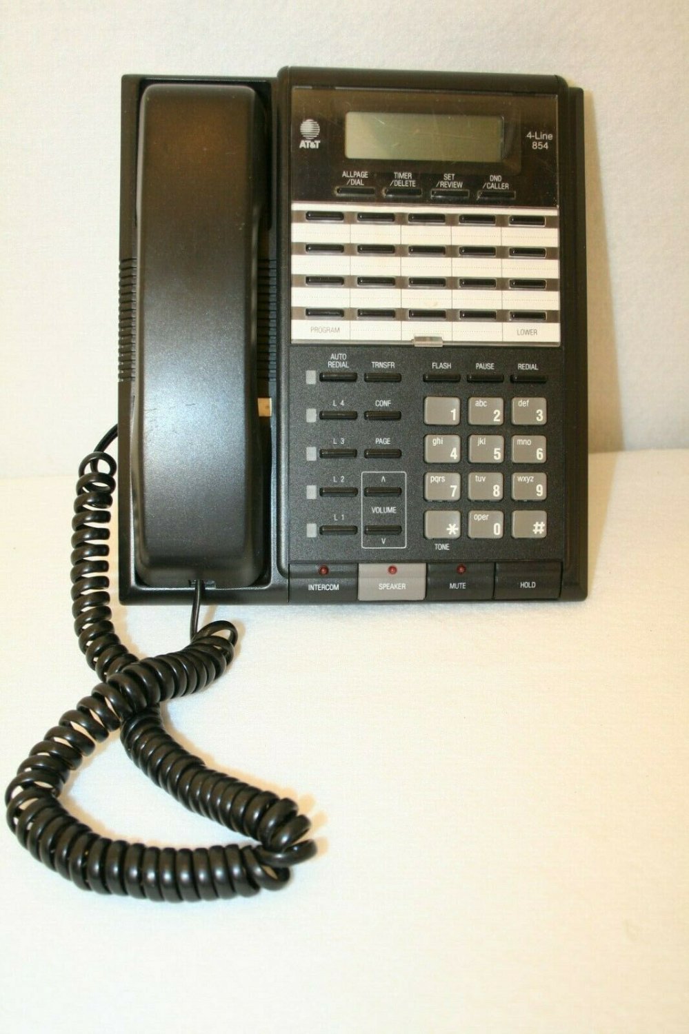 AT&T LUCENT 854 4-Line Intercom Business Speaker Phone UNTESTED TV movie prop