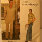 Vtg Vogue Americana Polo Ralph Lauren Sz 36 Men Pants & shirt Pattern 1237 Uncut