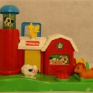 VTG Playskool Portable Activity Press Down Pop Up Barn Horse Sheep Rooster Cow